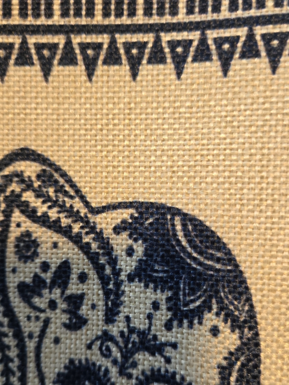 Accent Pillow Covers -Navy Elephant Pattern. Set of 4. NWOT - Picture 7 of 8